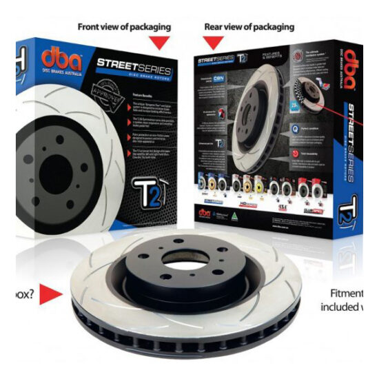 DBA T2 Brembo Rear Conversion Rotors WRX