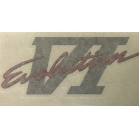 OEM Mitsubishi Boot Decal Evo 6