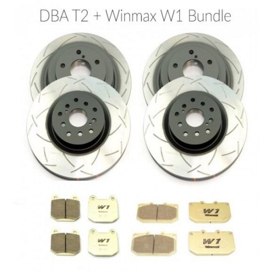 DBA T2/Winmax W1 Front & Rear Brake Package 01-07 WRX