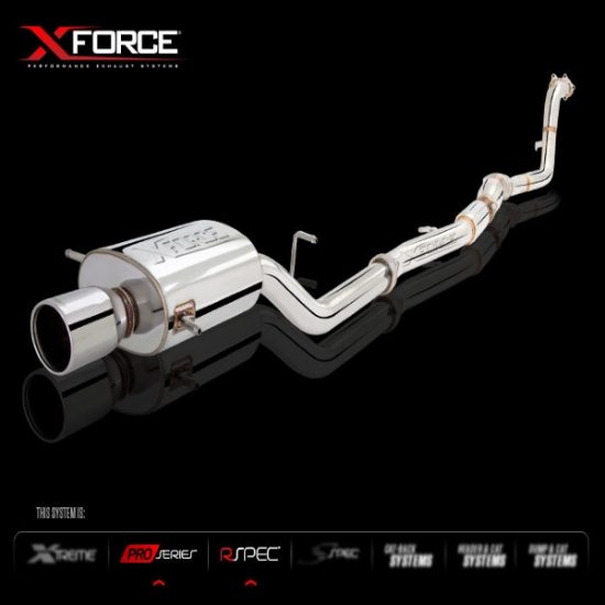 Xforce 3'' Mild Steel Turbo Back Exhaust 94-07 WRX/STI (Oval Muffler)