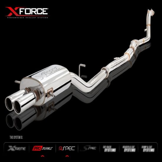 Xforce 3'' Mild Steel Turbo Back Exhaust 94-00 WRX/96-07 WRX STI (Varex Muffler)