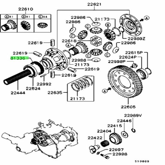 OEM Mitsubishi Speedometer Drive Gear Evo 8/9